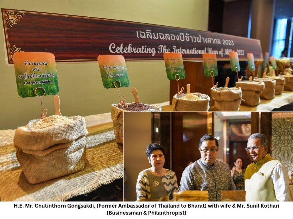 H.E. Mr. Chutinthorn Gongsakdi, (Former Ambassador of Thailand to Bharat) with wife & Mr. Sunil Kothari (Businessman & Philanthropist)