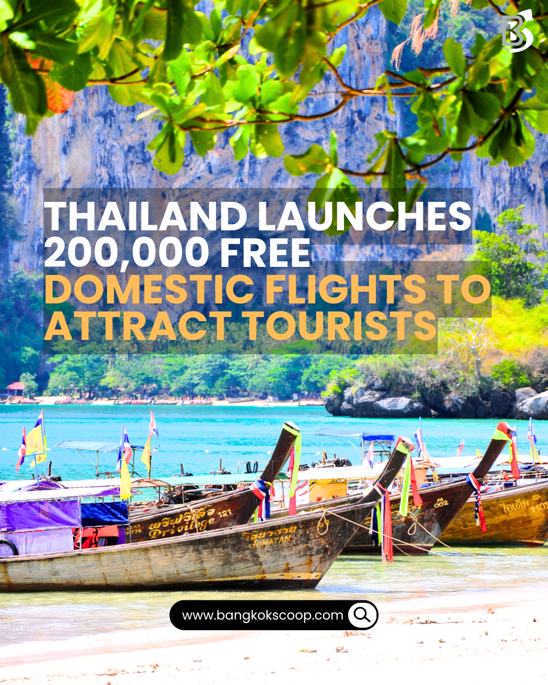 Thailand Launches 200,000 Free Domestic Flights to Attract Tourists