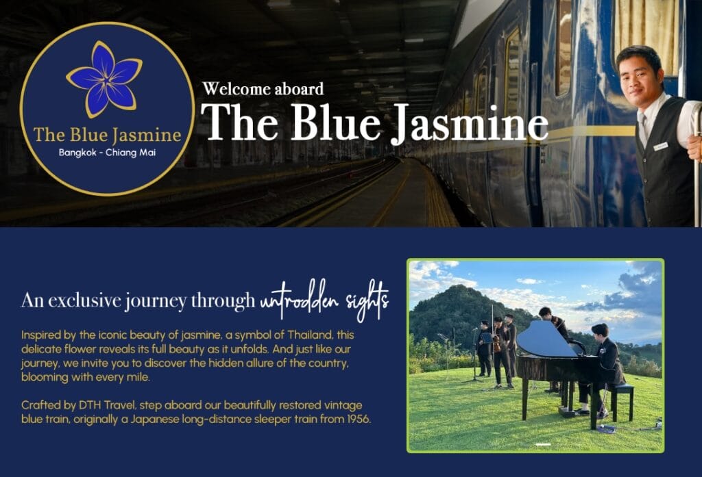 The Blue Jasmine: Thailand’s New Luxury Train Experience