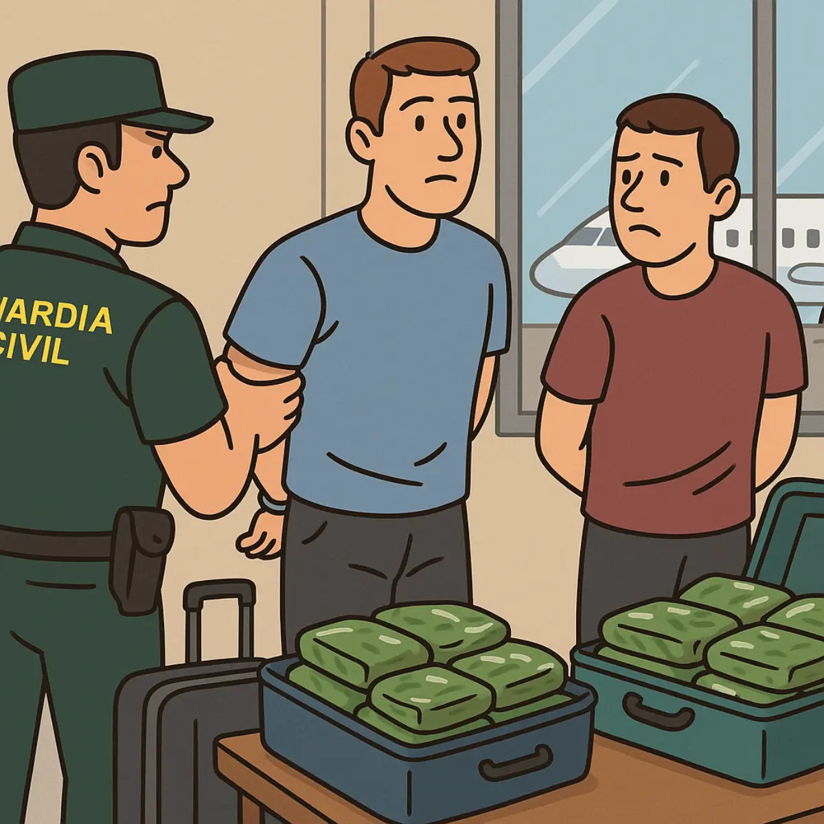 Belgian Tourists Seized with 20kg Marijuana at Valencia Airport