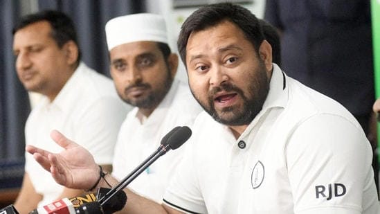 Bihar Exit Polls Hint at NDA Victory, Tejashwi Yadav Dismisses Predictions