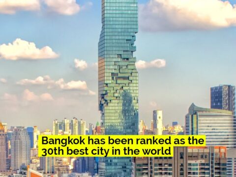 Bangkok has been ranked as the 30th best city in the world