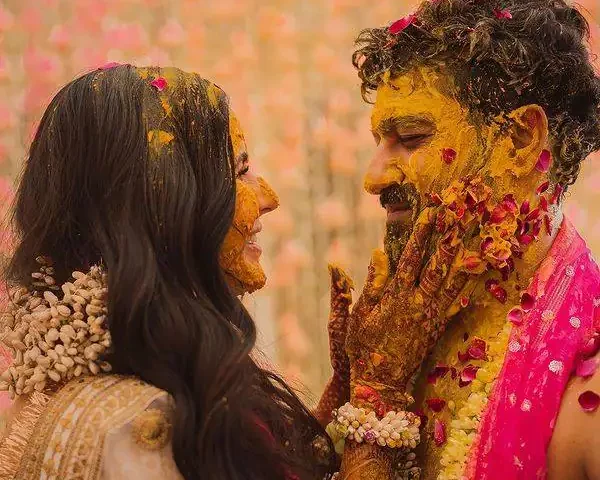 Katrina Kaif-Vicky Kaushal wedding: The couple’s haldi ceremony was straight out of a big, fat, Punjabi, Bollywood shaadi – view pics