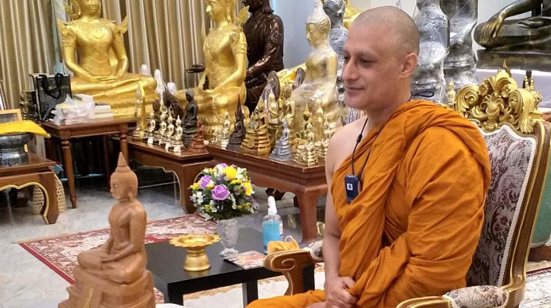 Indian actor turns Buddhist monk in Bangkok