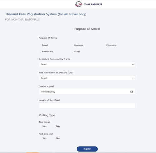 Pass application thai Thailand Pass